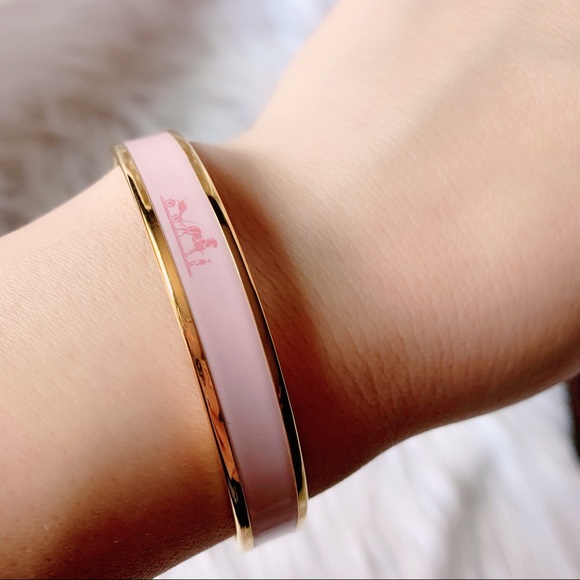 Hermès Caleche Enamel Bangle Bracelet - Picture 2 of 8